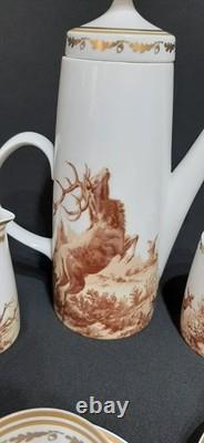 Vintage Lichte Riga German Fine China Porcelain Coffee Tea Set