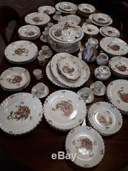 Vintage Limoges France China Dinner Service. Coffee Set 76 Pieces. Good Cond