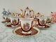 Vintage Limoges Porcelain Coffee Set, Fragonard Decor, Real Gold Gilding, France