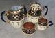 Vintage Lingard Art Deco Tea/coffee Set Black/gold/cream With Added Lid Patent