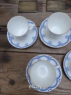 Vintage Lomonosov (LFZ) Porcelain set of 5 coffee cups and saucer Made In Russia