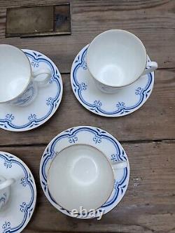 Vintage Lomonosov (LFZ) Porcelain set of 5 coffee cups and saucer Made In Russia