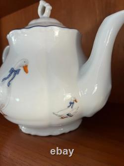 Vintage Luxury Complete Tea Set Leander 1907 Famous Geese
