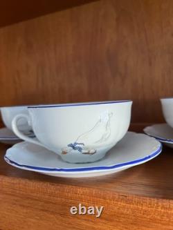 Vintage Luxury Complete Tea Set Leander 1907 Famous Geese