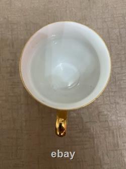 Vintage M Z Czechoslovakia Gold Striped 15 Piece Tea Set / coffee set Excellent