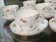 Vintage Meissen Handpainted Scattered Flowers Teacup Coffee Cup & Saucers 7 Sets