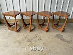 Vintage MID Century Style G Plan Set Of 4 Coffee Side Tables Making Round Table