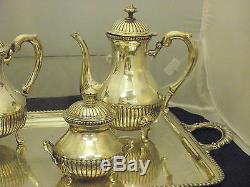 Vintage Magnificent 4 Pc Coffee & Tea Set Silver 800