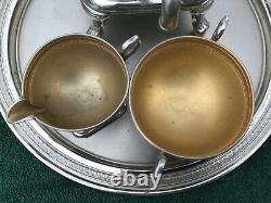 Vintage Manning Bowman & Co Metalware Coffee Electric Percolator/Urn serving set