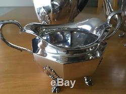 Vintage Mappin & Webb Tea/Coffee Set Tea Pot, Coffee PotSugar Bowl and Milk Jug