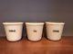 Vintage Mckee Round Custard Coffee, Tea, Cereal Canister Set