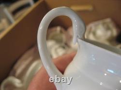 Vintage Meissen Flowers Swan Neck Luncheon Tea/Coffee Set of 12 (minus 1 Saucer)