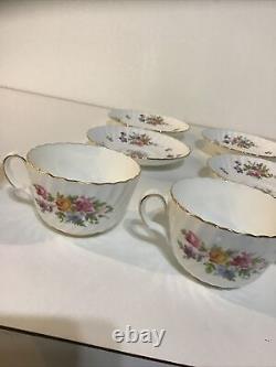 Vintage Minton Set of 8 Coffee/Tea Cups & Saucers MARLOW Pattern