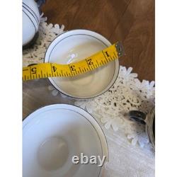 Vintage Mitterteich Bavaria Art Deco Silver Trim Tea Coffee Service Set 30+ pc