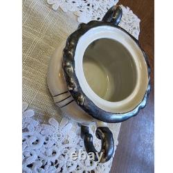 Vintage Mitterteich Bavaria Art Deco Silver Trim Tea Coffee Service Set 30+ pc