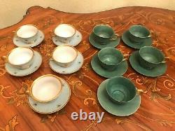 Vintage Mixed 10 Cups & Saucers German Bavaria R. S Germany Coffee Porcelain Set
