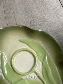Vintage Mustardseed Moonshine Set of 4 Porcelain Coffee Cups and sugar bowl
