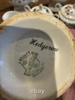 Vintage Myott Hedgerow Tea & Coffee Set Olde Chelsea Staffordshire England