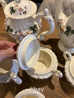 Vintage Myott Hedgerow Tea & Coffee Set Olde Chelsea Staffordshire England