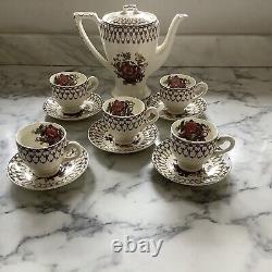Vintage Myott Son and Co Bonnie Dundee Coffee Set Mint Condition Rare Set