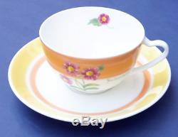 Vintage NEW Yves Saint Laurent Hand Painted China Tea Coffee Set YSL Tableware