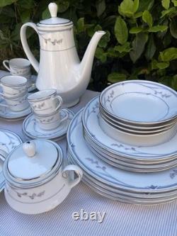 Vintage Noritake Chelsea Morn 3686 Porcelain Coffee Dinner Set Service 28pc