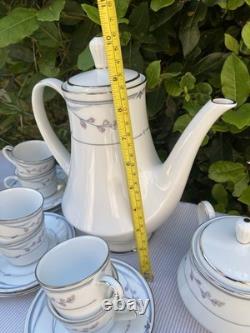 Vintage Noritake Chelsea Morn 3686 Porcelain Coffee Dinner Set Service 28pc