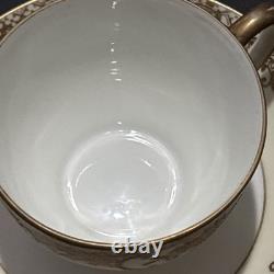 Vintage Noritake Coffee & Cake Set Gold Encrusted Flower Basket 30pcs