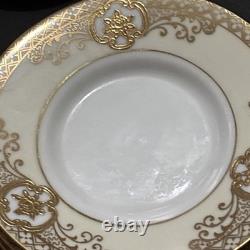 Vintage Noritake Coffee & Cake Set Gold Encrusted Flower Basket 30pcs