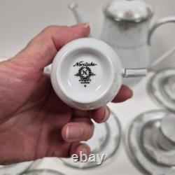 Vintage Noritake Greenbriar Coffee Set with 9 cups saucers plates & pot HAI
