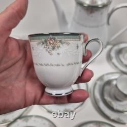Vintage Noritake Greenbriar Coffee Set with 9 cups saucers plates & pot HAI