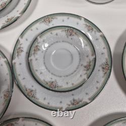 Vintage Noritake Greenbriar Coffee Set with 9 cups saucers plates & pot HAI