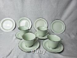 Vintage Noritake HONOR Footed Tea Coffee Cups & Saucers Desert Plates 12 pcs set