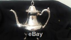 Vintage Oneida Silversmiths Silverplate Coffee Pot, Teapot, Ceamer, Sugar Sets