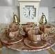 Vintage Onyx Demitasse Coffee Set Mid-century Pakistan