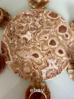 Vintage Onyx Demitasse Coffee Set Mid-Century Pakistan