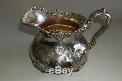 Vintage PAIRPOINT MFG Silverplated Coffee Tea Set 4 Piece 1880 1929 Creamer +