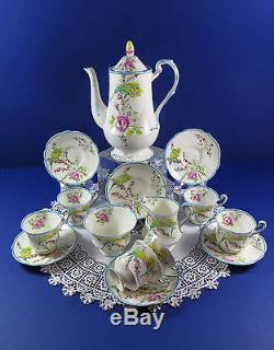 Vintage Paragon Complete Coffee Set Princess Margaret Rose Royal Paragon China