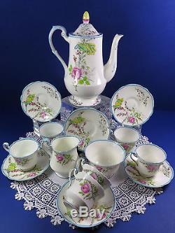 Vintage Paragon Complete Coffee Set Princess Margaret Rose Royal Paragon China