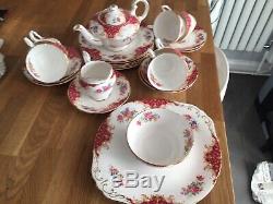 Vintage Paragon Dinner, Tea And Coffee Set In the Rockingham Pattern