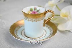 Vintage Paragon Floral Demitasse cup and Saucer set, Coffee Cup, Bone China