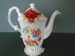 Vintage Paragon Rockingham Red 22 Piece Fine Bone China Coffee/ Tea Set