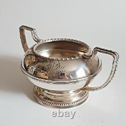 Vintage Paul Revere Productions Silver Plated Tea Set Hand Engraved, England