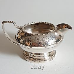 Vintage Paul Revere Productions Silver Plated Tea Set Hand Engraved, England