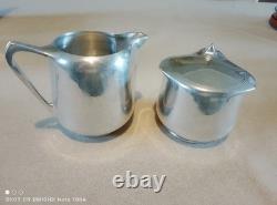 Vintage Picquot Ware 4 Piece Tea/Coffee Set Teapot Coffee Pot Jug Sugar Bowl