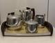 Vintage Piquet Ware Mid Century 4 Piece Coffee And Tea Set With Tray #14