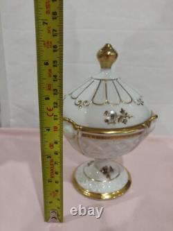 Vintage Pirkenhammer Cezch, Embossed, Pedestal Coffee Set. Absolutely Stunning
