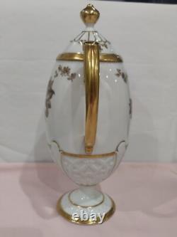 Vintage Pirkenhammer Cezch, Embossed, Pedestal Coffee Set. Absolutely Stunning