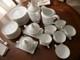 Vintage Pirkenhammer Czechoslovakia Porcelain Tea Coffee Set White Blue Gold