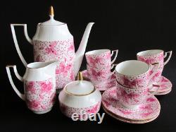 Vintage Pirkenhammer Porcelain Coffee Set Czechoslovakia 1964 model LOUISE Retro
